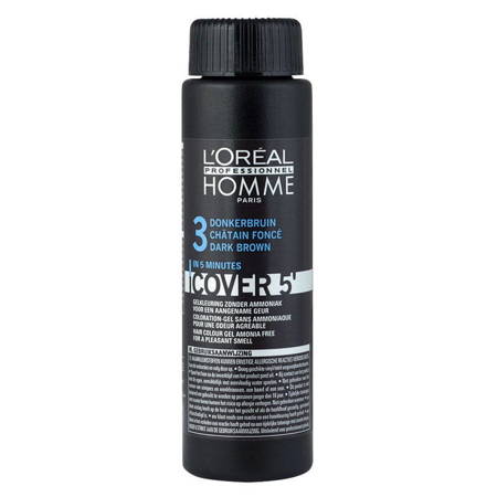 L'OREAL Homme Cover 5' żel do koloryzacji włosów dla mężczyzn - nr 3 Dark Brown 50ml