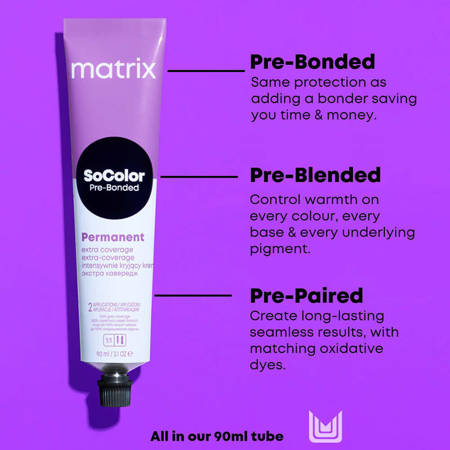 MATRIX SoColor Pre-Bonded Permanent Hair Colour 504N 90ml