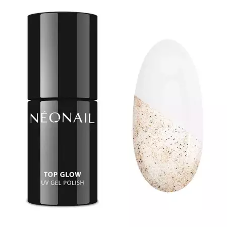 NEONAIL 9067-7 Lakier Hybrydowy 7,2 ml - Top Glow Gold Sand 